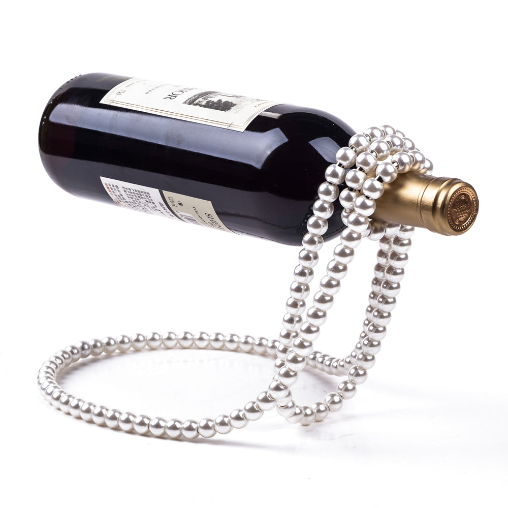 Aurora Pearl Necklace Creative Wine Rack, Wine Bottle Holder for Bars and Home Decoration