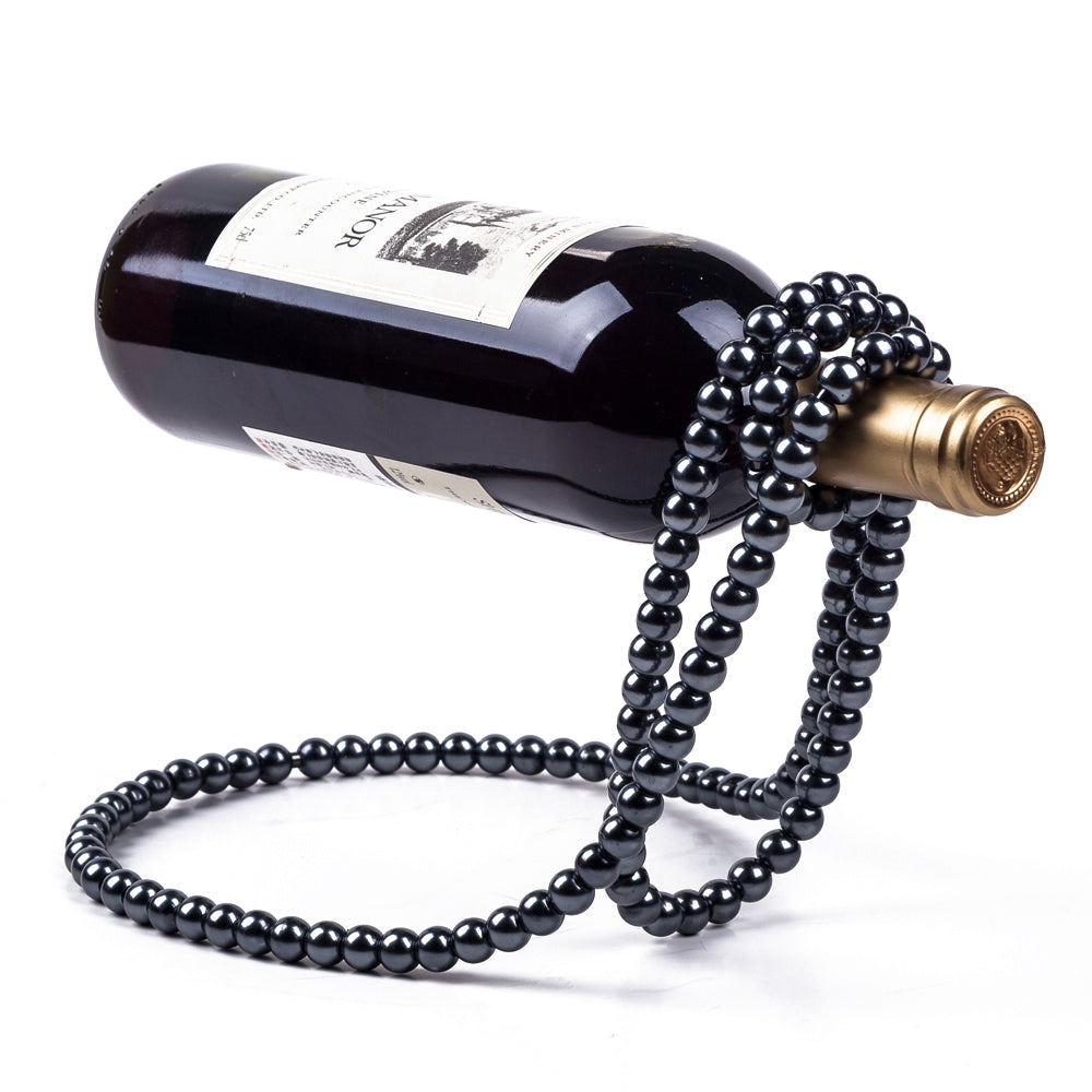 Aurora Pearl Necklace Creative Wine Rack, Wine Bottle Holder for Bars and Home Decoration