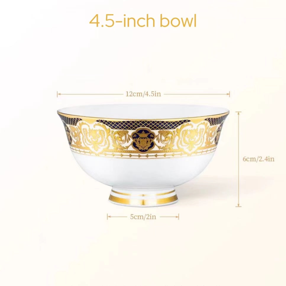 Aurora Deluxe Embossed Gold Bone china Tableware