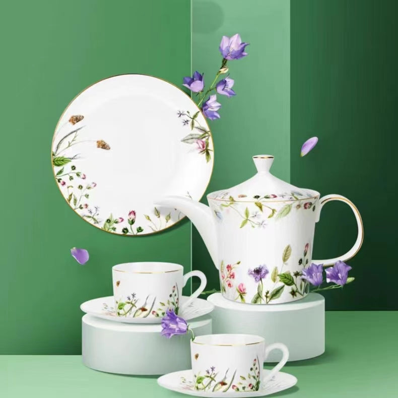 Flower Series Afternoon Tea Bone China Phnom Penh Set Gift Box Packaging