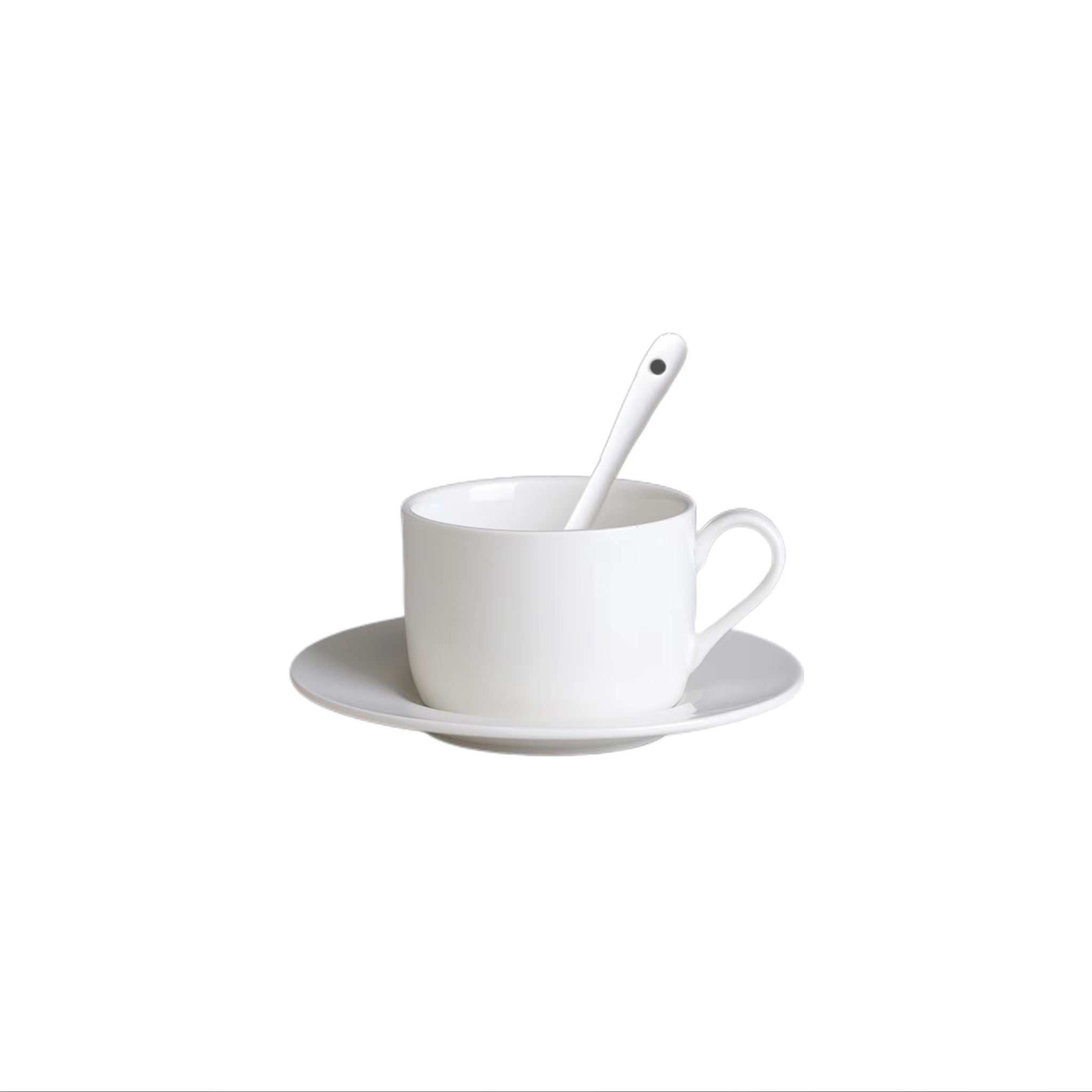 White Classic Simple Home Coffee Mug Set