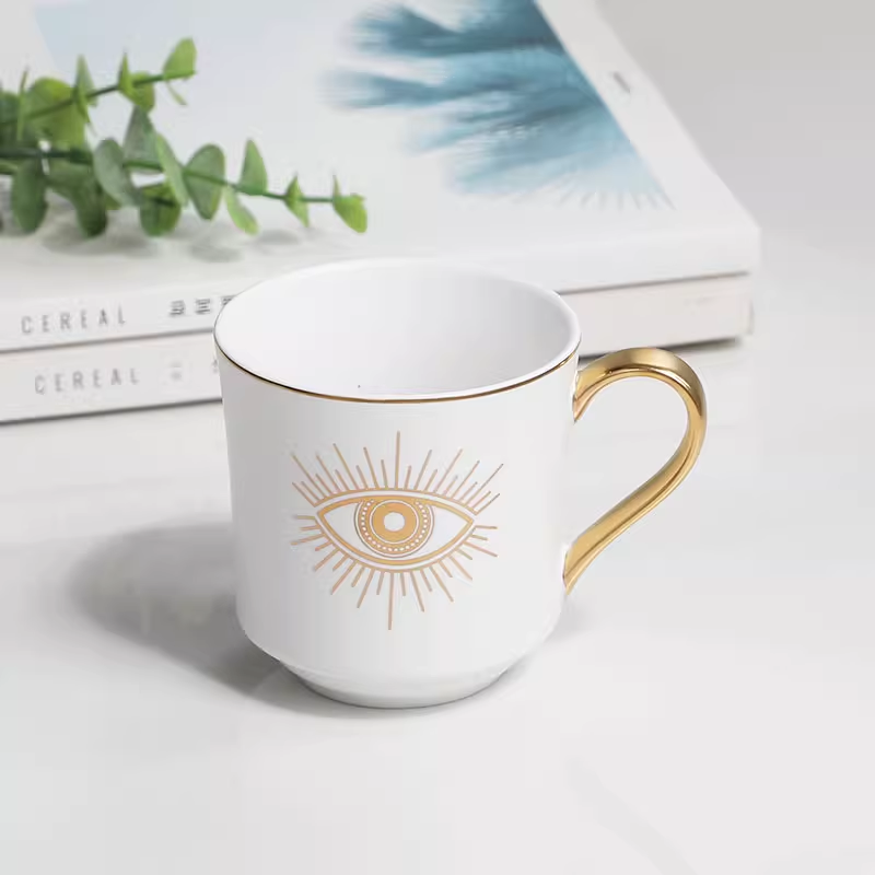 Aurora Devil's Eye Hand-Painted Coffee Mug Creative Ceramic Tea Cup