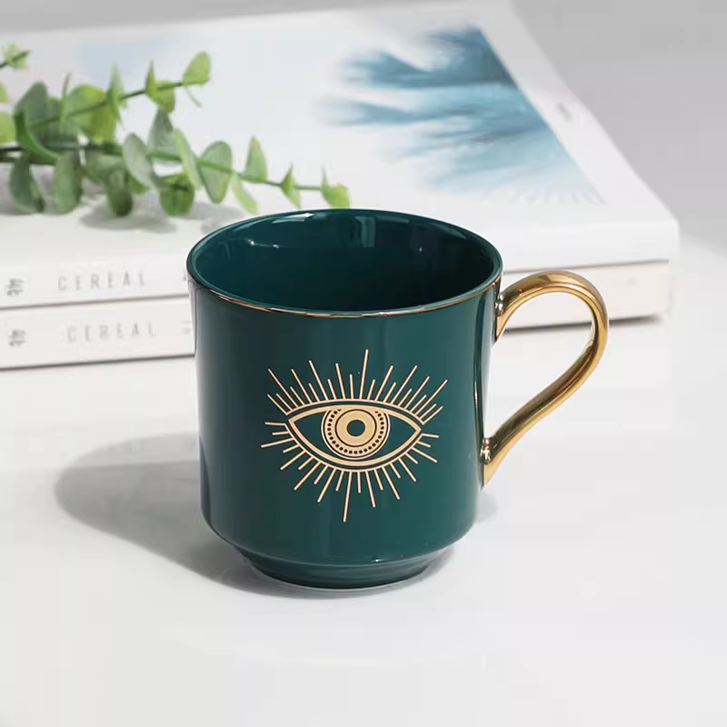 Aurora Devil's Eye Hand-Painted Coffee Mug Creative Ceramic Tea Cup