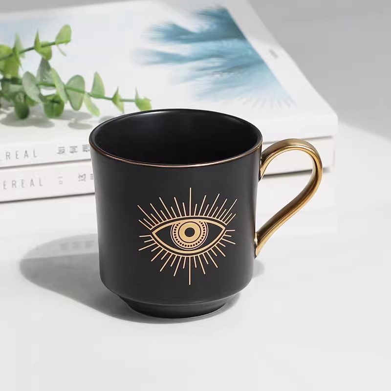 Aurora Devil's Eye Hand-Painted Coffee Mug Creative Ceramic Tea Cup