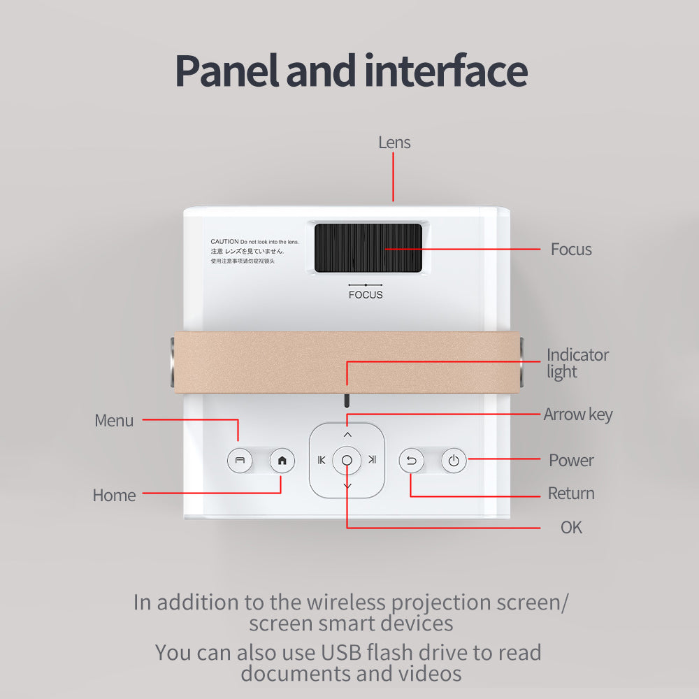 Aurora Home Video Interactive 4K Wifi Projectors