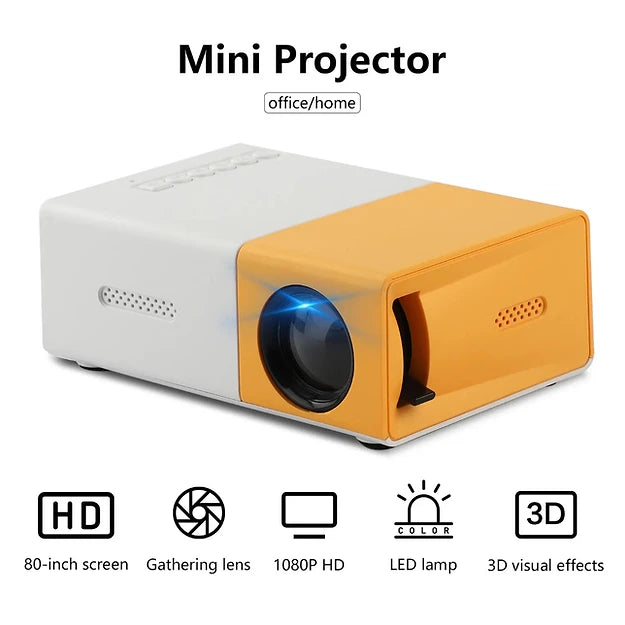 Aurora Mini Portable Multimedia Projector