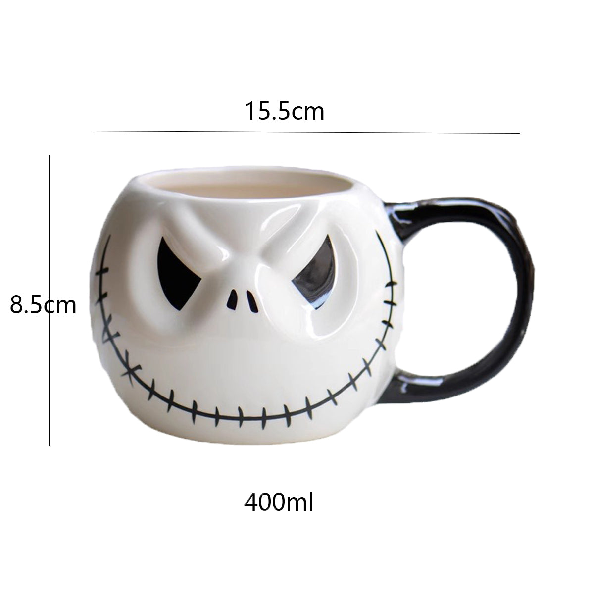 Halloween Ceramic Skull Jack Mug Gift Mug