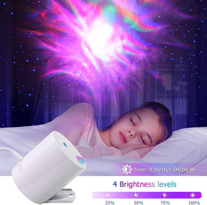 Aurora Galy Projector,Star Projector,Exquisite Nebula Night Light Projector,7 Modes Remote Control Timer,for Kids Adults Bedroom/Home Theatre/Party/Game Rooms and Night Light Ambience