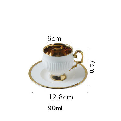 Aurora Coffee Cup and Saucer Ceramic Set 2 Pieces