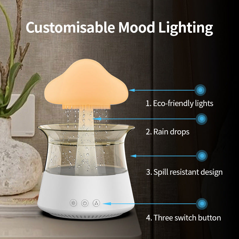 Aurora Rain Cloud Humidifiers with 7 Colors