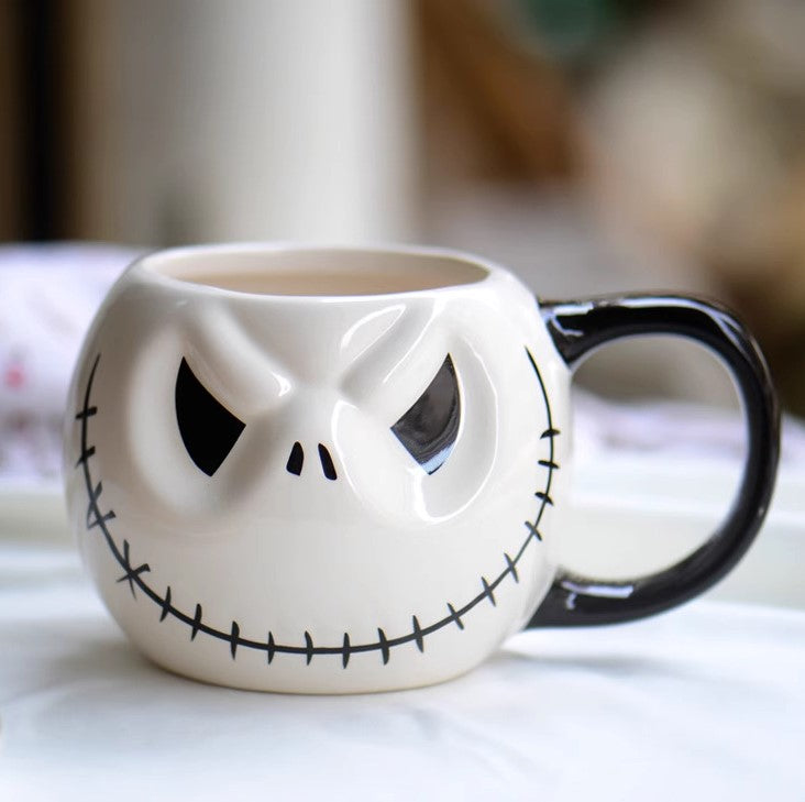 Halloween Ceramic Skull Jack Mug Gift Mug