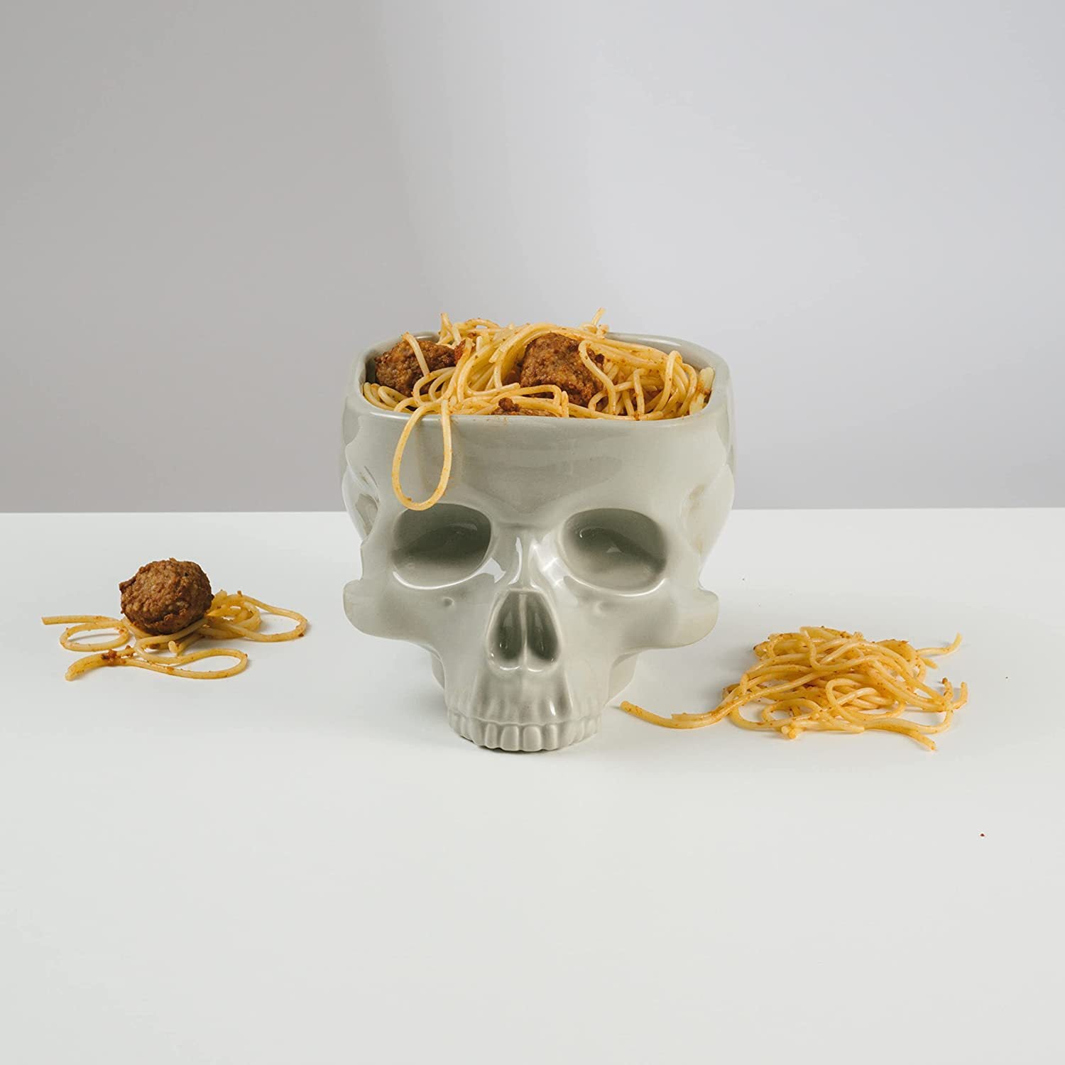 Halloween Skull ,Food, Noodle ,Salad ,Candy Ceramic Bowl