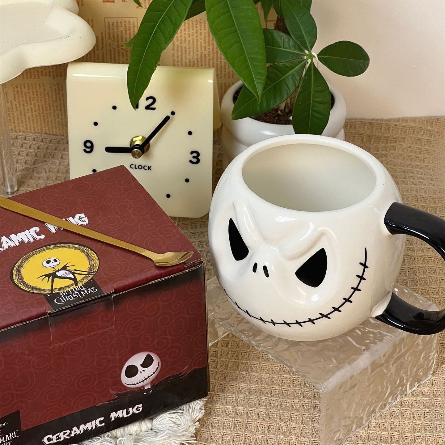 Halloween Ceramic Skull Jack Mug Gift Mug