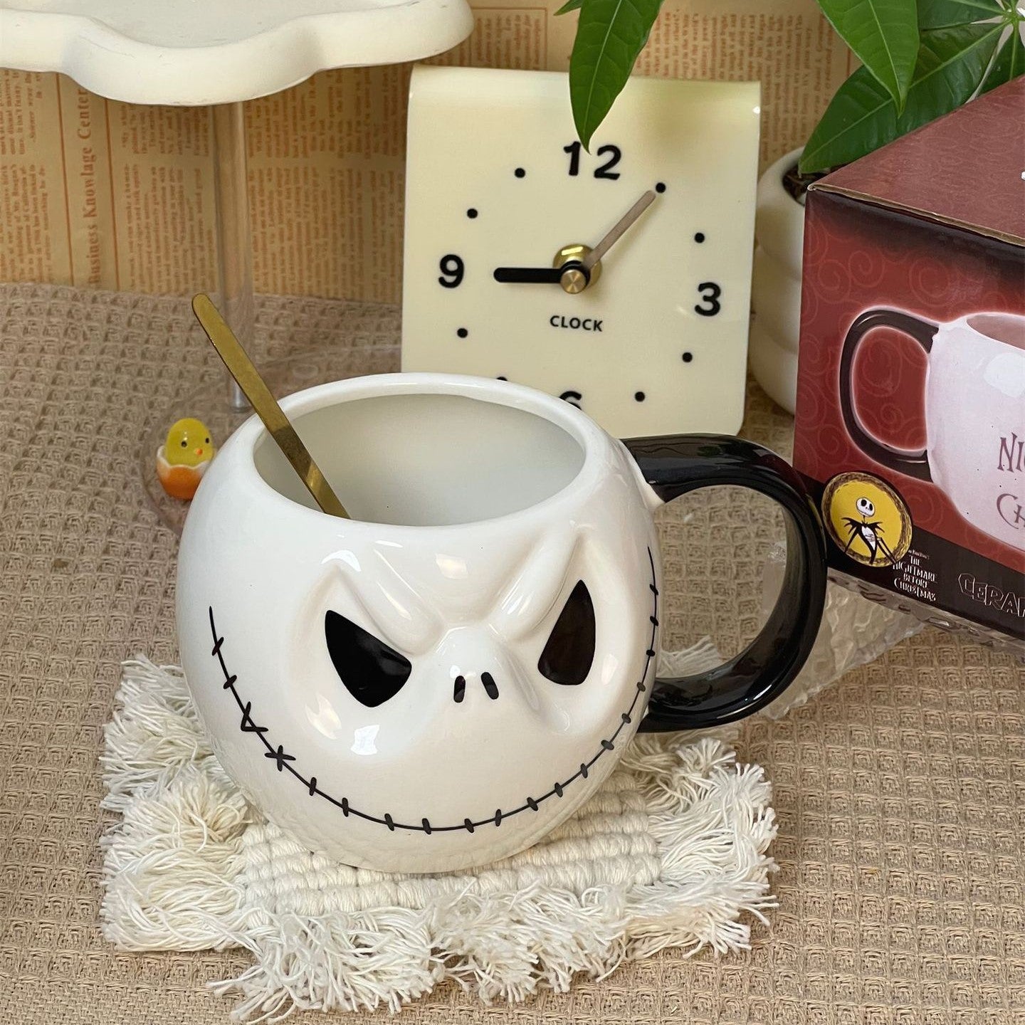 Halloween Ceramic Skull Jack Mug Gift Mug