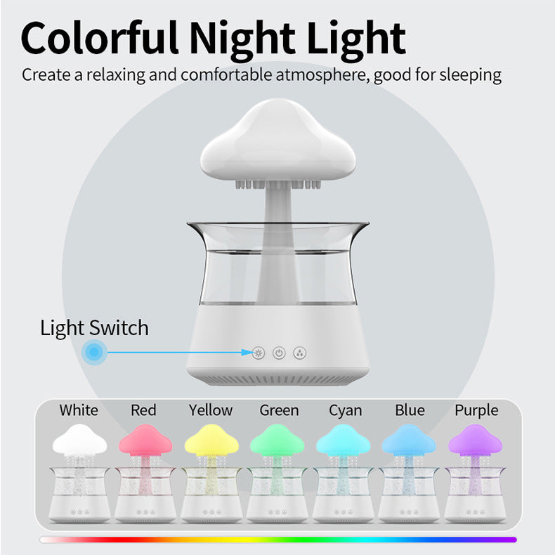 Aurora Rain Cloud Humidifiers with 7 Colors