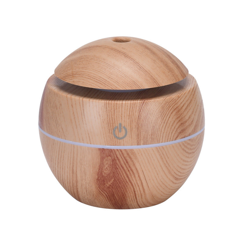 Aurora Humidifier Electric Air Aroma Diffuser Wood Ultrasonic Air Humidifier Essential Oil Aromatherapy Cool Mist Maker for Bedroom