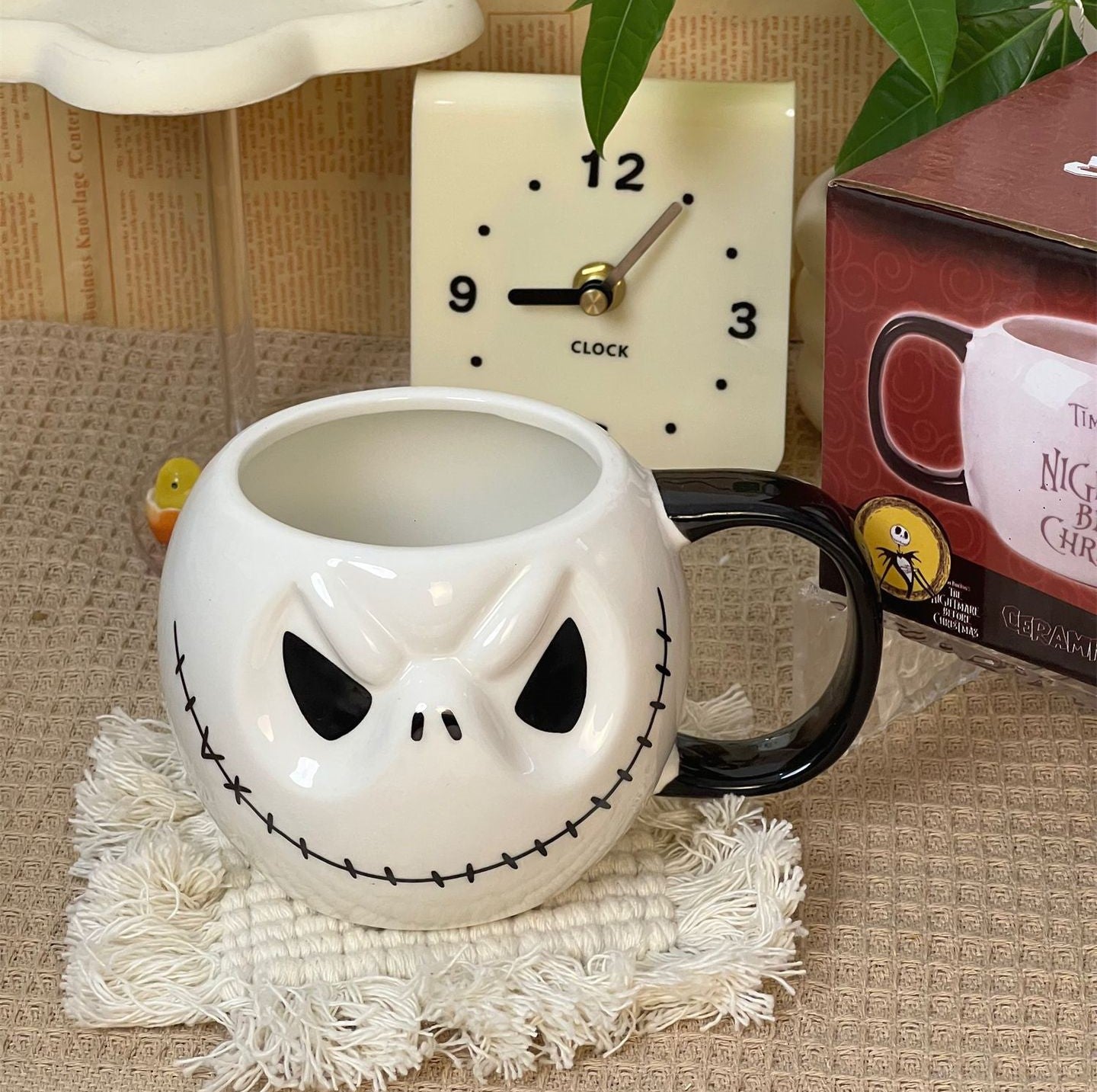 Halloween Ceramic Skull Jack Mug Gift Mug