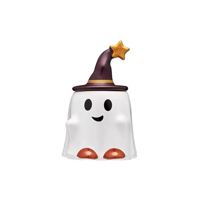 Halloween Ghost Cute Ceramic Mug Easter Elf Mug—Smiling Ghost